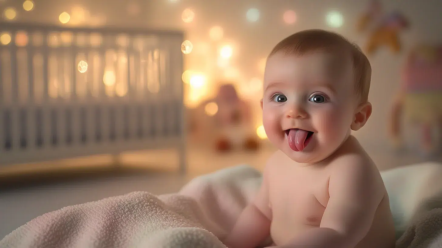 bébé claque langue