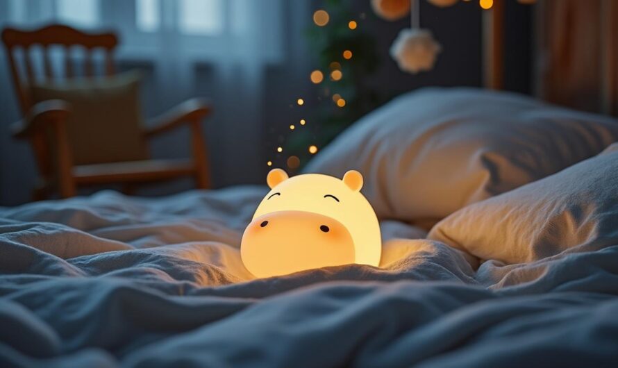 La veilleuse bébé rechargeable Hippopotame : un allié contre les angoisses nocturnes