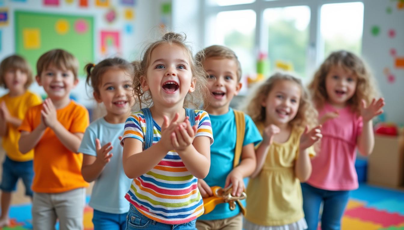 découvrez comment les activités musicales en maternelle favorisent le développement global des enfants : éveil sensoriel, expression créative, socialisation et apprentissages cognitifs.