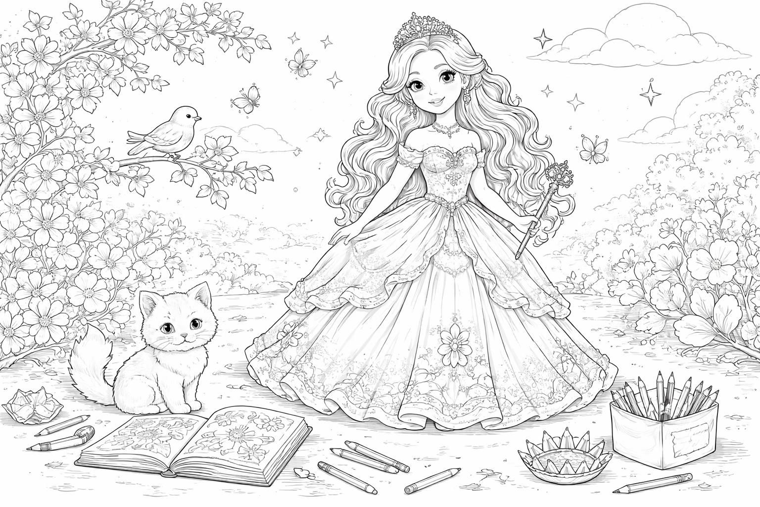 découvrez 10 idées de coloriages à imprimer mettant en scène une princesse pour rendre les après-midis en famille créatifs et divertissants.