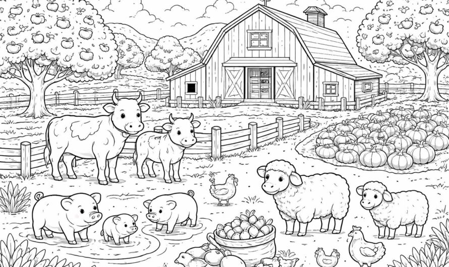 Coloriage de la ferme : 10 astuces pour captiver vos enfants