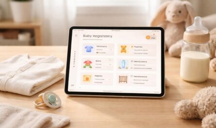 organisez la liste de naissance de votre bébé facilement sur ipad air pour ne rien oublier et préparer l'arrivée en toute sérénité.