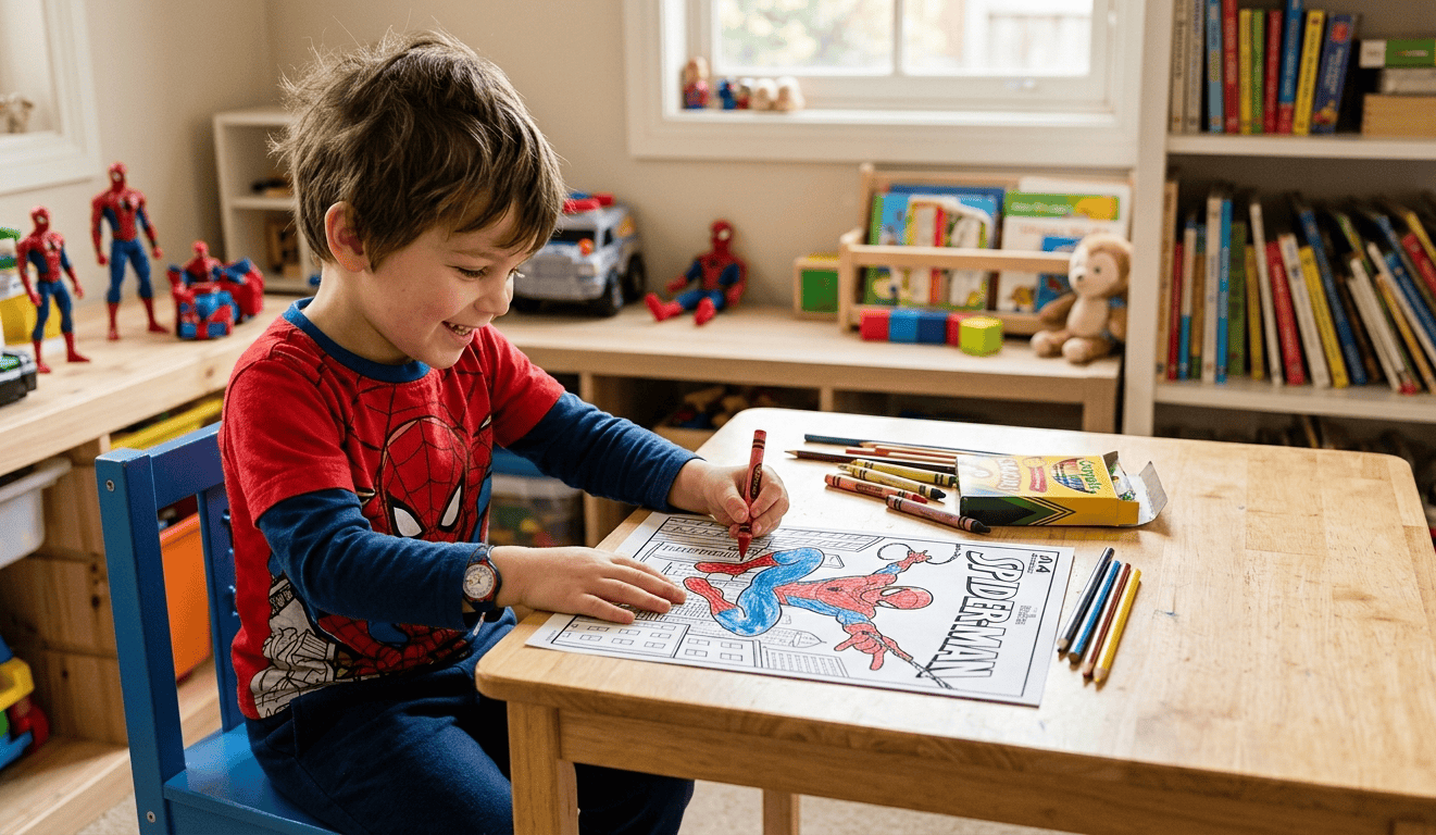 coloriages à imprimer de Spiderman