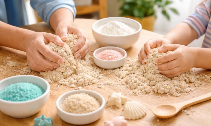 Amusez-vous avec la recette du sable magique avec de la maïzena : le loisir idéal
