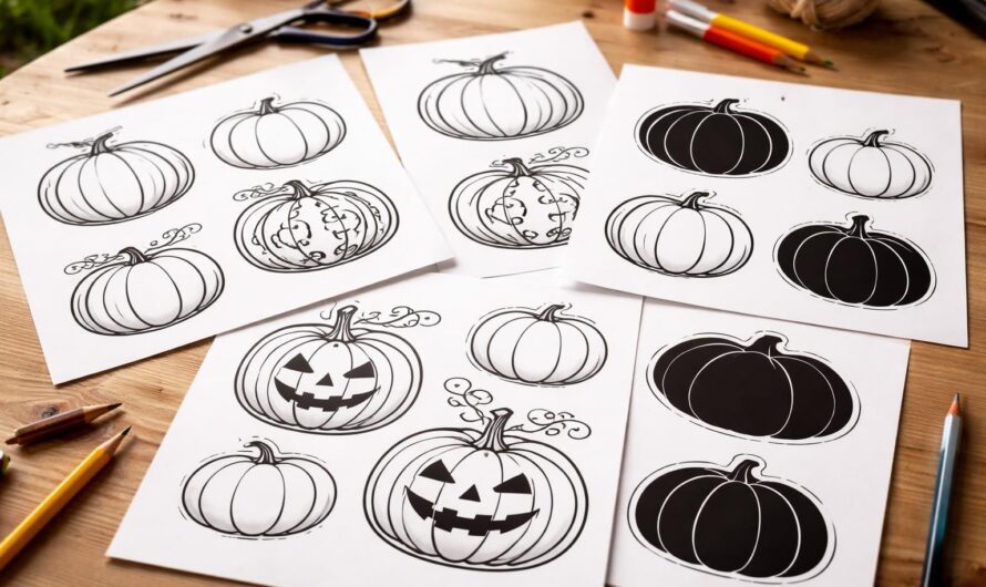 Des modèles de citrouilles à imprimer à utiliser pour vos projets DIY