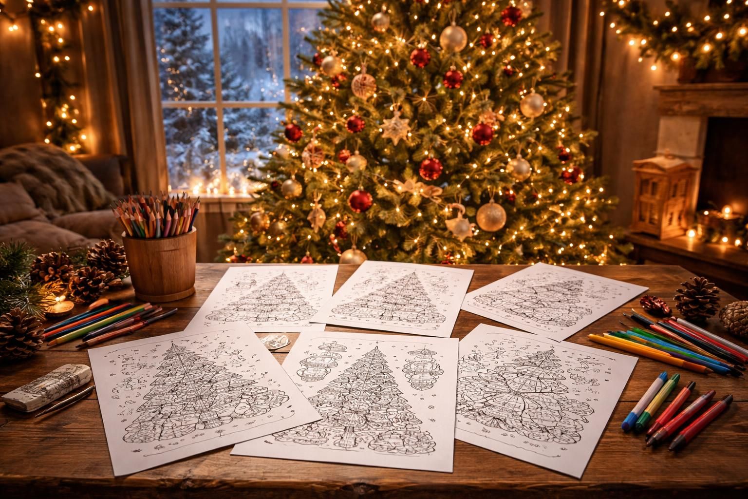 découvrez des pages à imprimer pour un coloriage de sapin de noël magique, parfaites pour éveiller la créativité des petits et grands durant les fêtes.