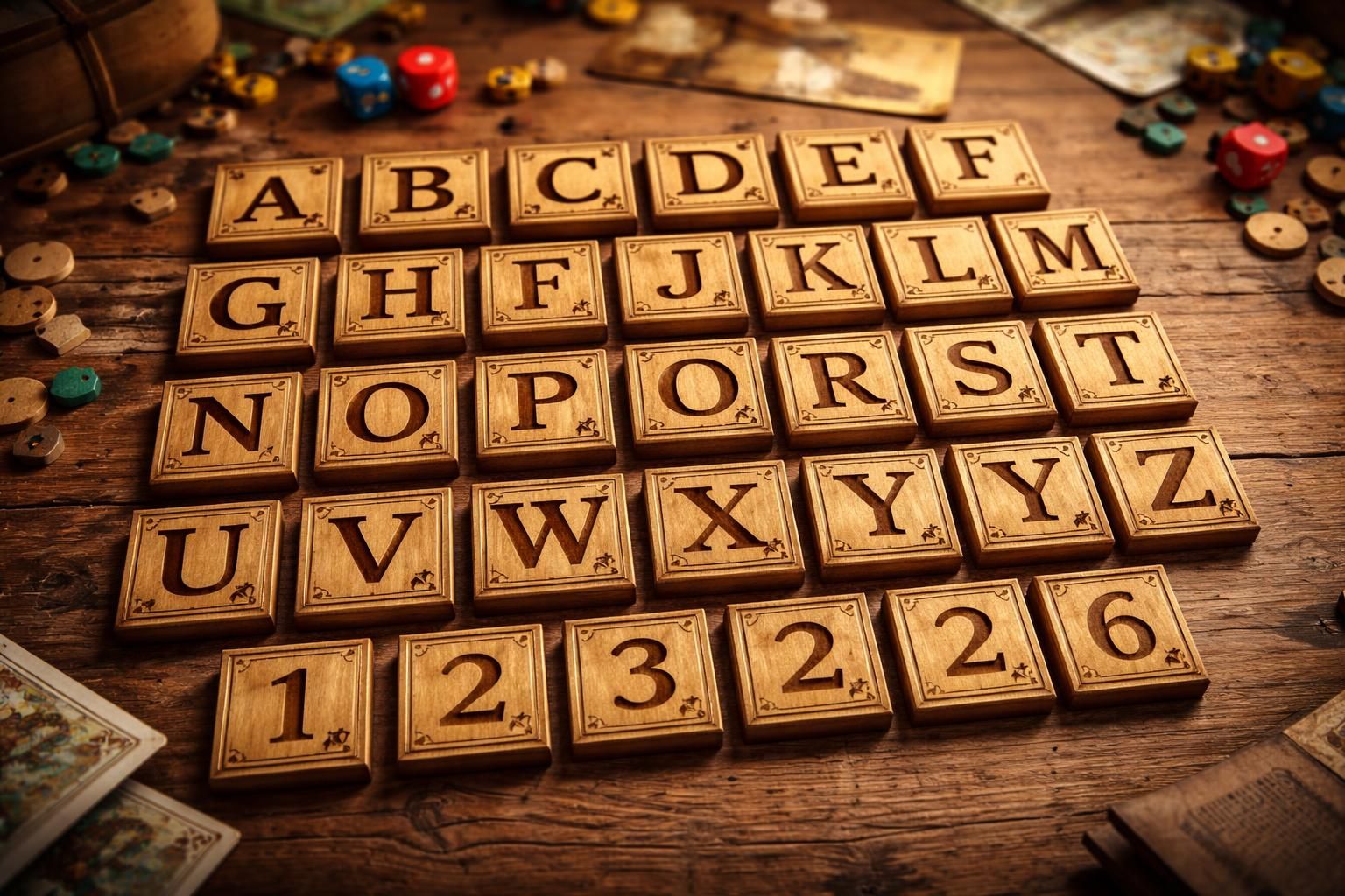 découvrez l'alphabet avec numéro, un outil puissant conçu pour enrichir vos jeux de société évocateurs et stimuler la créativité des joueurs.