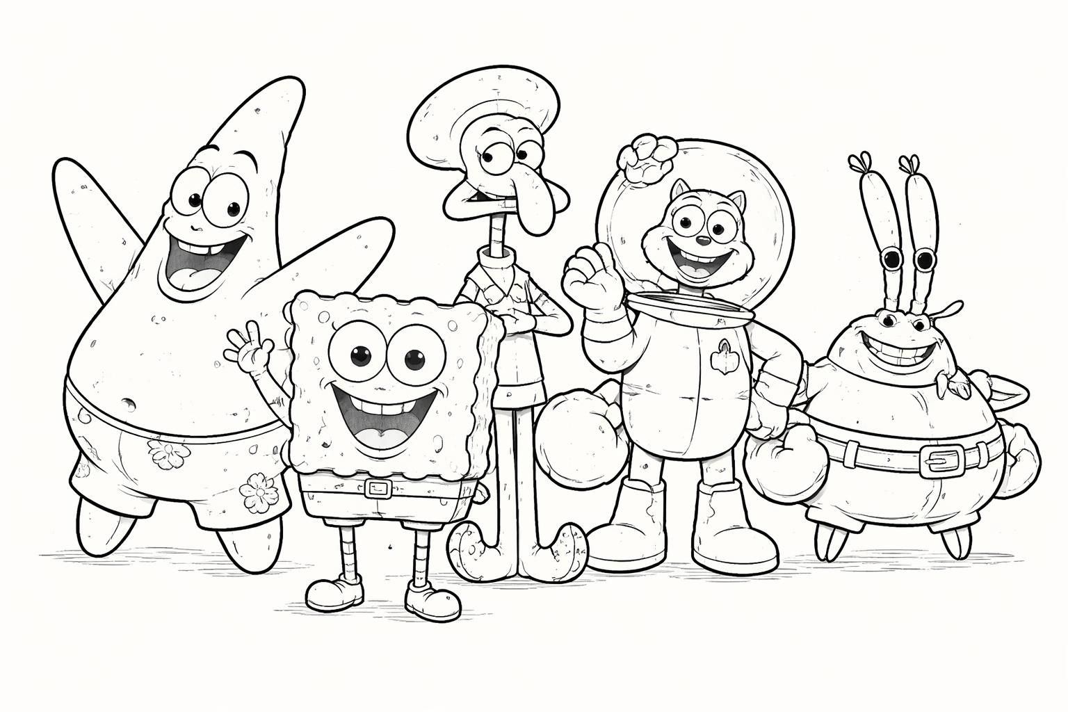découvrez les 5 personnages incontournables à colorier avec bob l'éponge pour des heures de créativité et de fun coloré en famille ou entre amis.