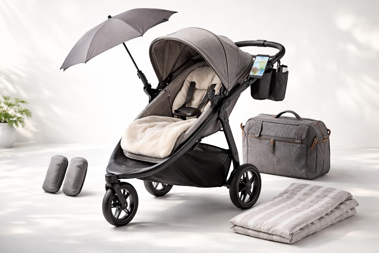 découvrez les accessoires indispensables pour votre baby jogger et profitez d'une promenade confortable et sécurisée avec votre bébé.
