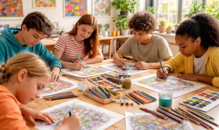découvrez comment les dessins à imprimer stimulent l'expression artistique des jeunes en favorisant leur créativité et leur développement émotionnel.