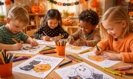 téléchargez des coloriages halloween en pdf spécialement conçus pour la maternelle. une activité ludique et éducative pour apprendre tout en s'amusant pendant la saison effrayante !