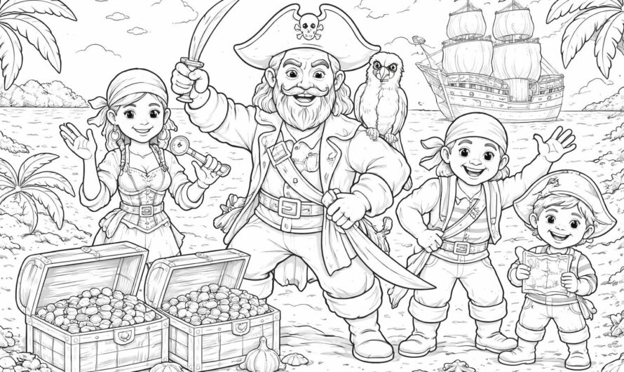 Les meilleurs pirates à colorier pour une activité ludique en famille