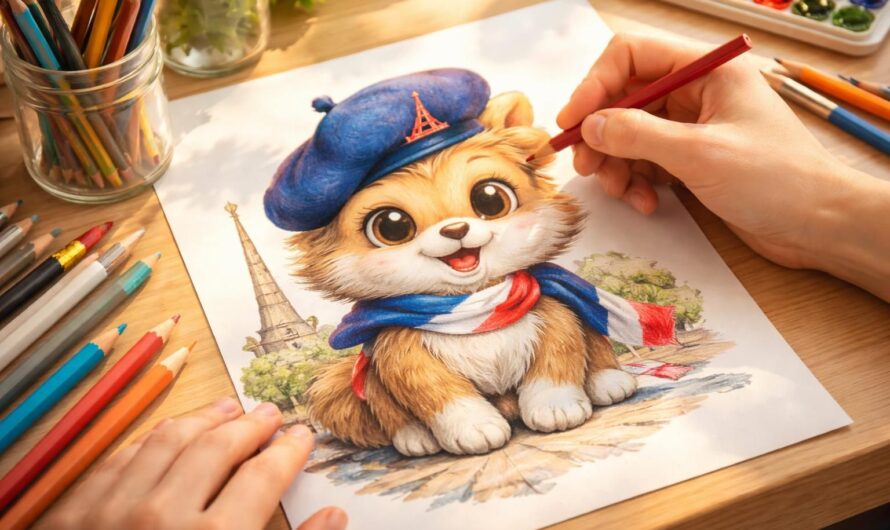 Les secrets d’un coloriage de la mascotte de Paris réussi : conseils et astuces