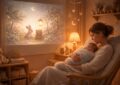 découvrez un rituel du coucher apaisant pour bébé avec une histoire douce projetée sur écran, favorisant des nuits sereines et des moments de tendresse en famille.